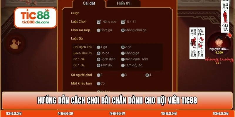 Cách chơi bài chắn